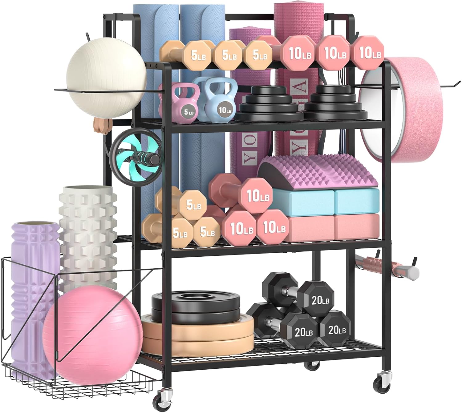 Home Gym Kettlebells - Rangement pour salle de sport à