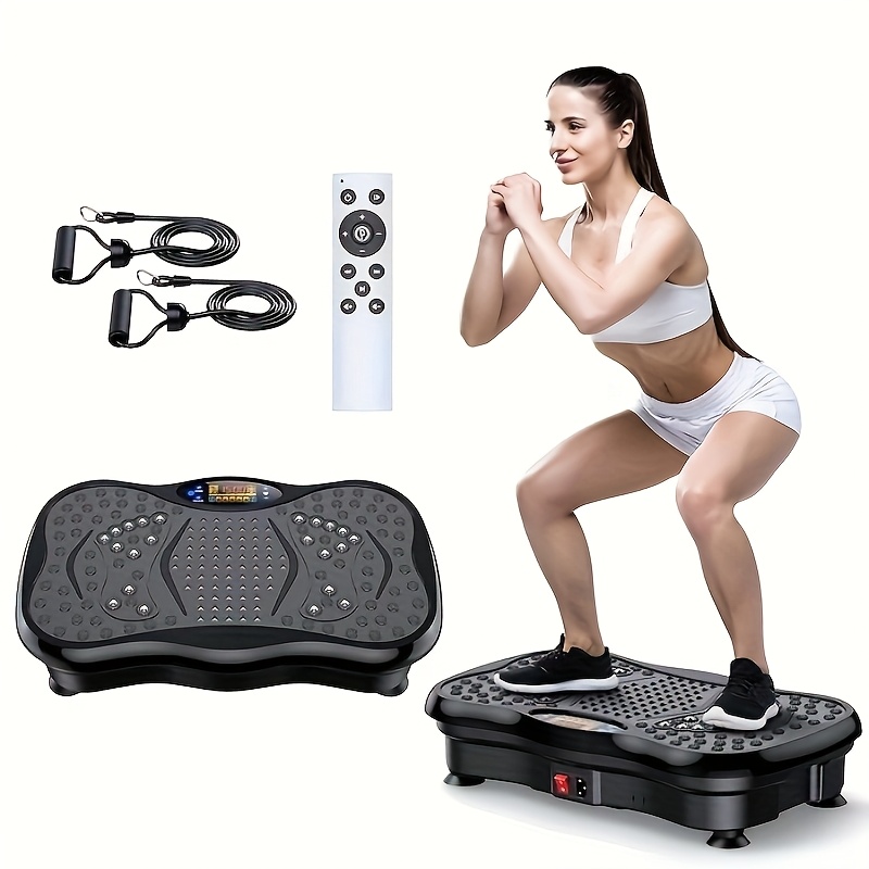 Home Gym Training Program - Plateforme vibrante compacte avec bandes de