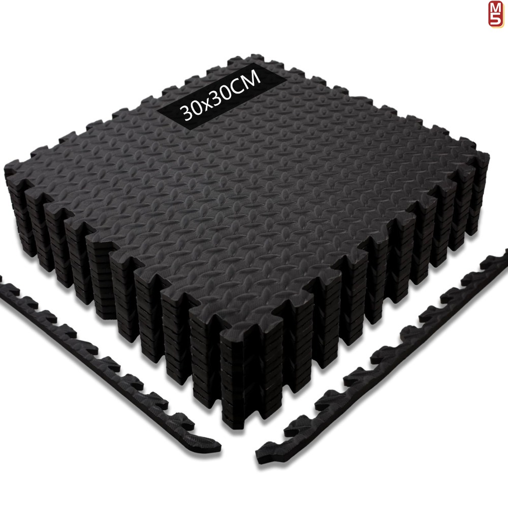 Home Gym On Carpet - Tapis d'exercice de Puzzle de mousse