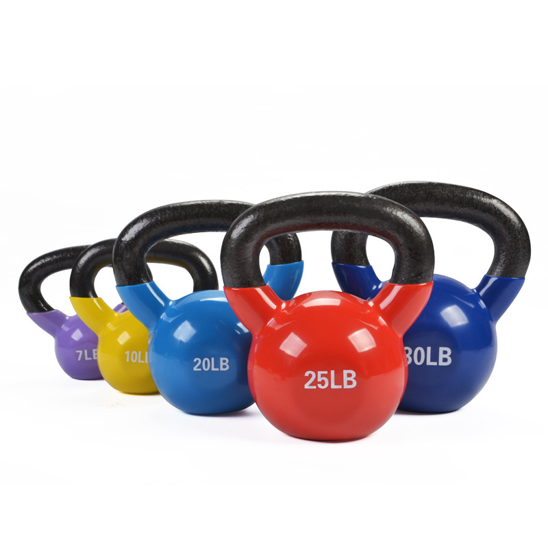 Home Gym Kettlebells - Kettlebell en vinyle avec poignée pour