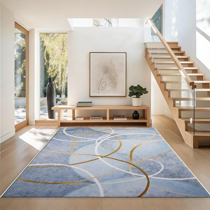 Home Gym On Carpet - Tapis contemporain élégant à motif en