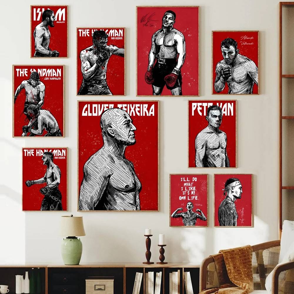 Home Gym In Garage - Affiche en papier « Combat Athlete