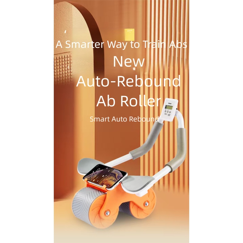 Ab Roller Wheel - Roue abdominale à rebond automatique avec