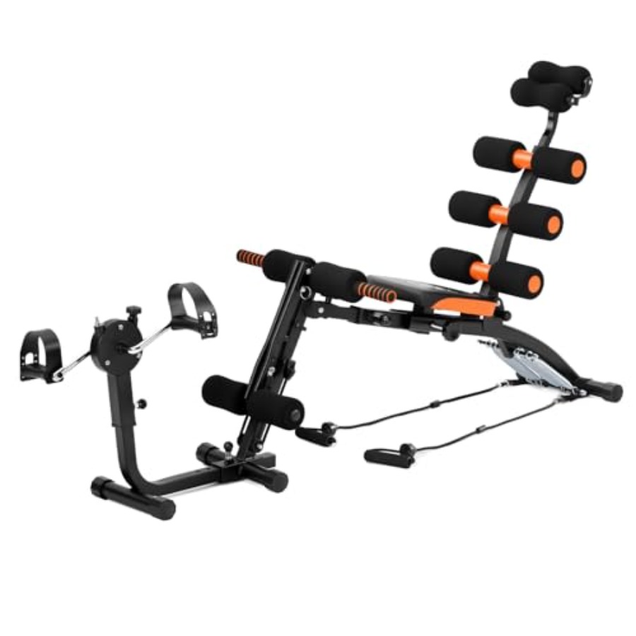 Home Gym Leg Machine - Banc d'entraînement abdominal réglable pour abdominaux,