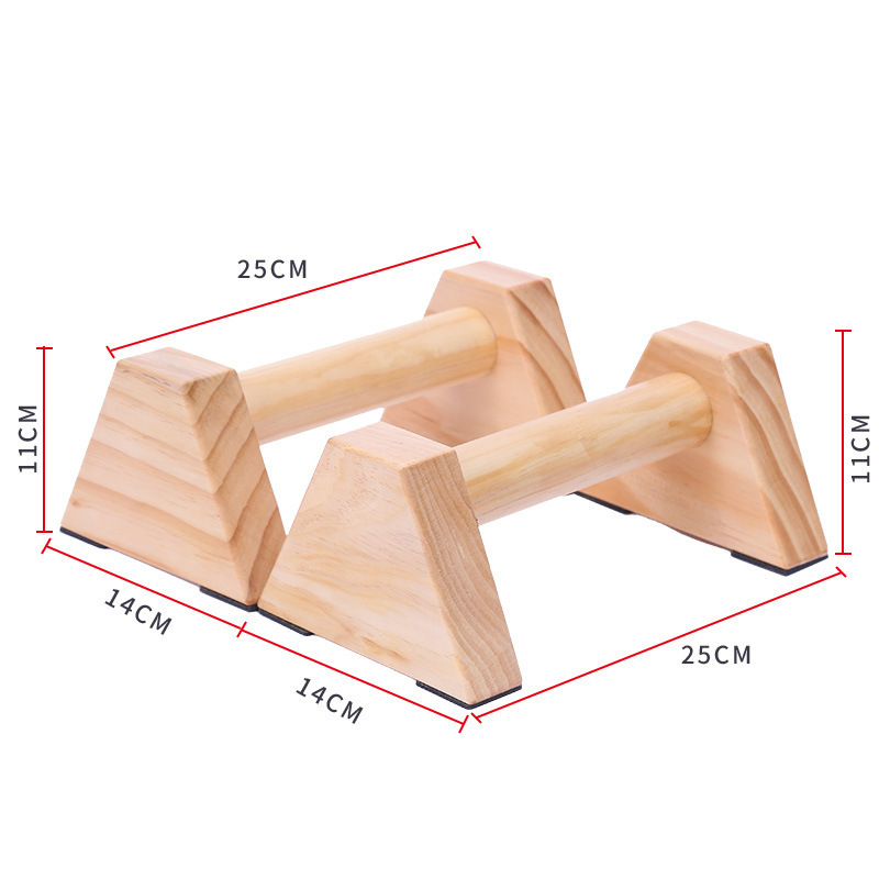 Push Up Stand Bar - Supports de soutien push-up en bois,
