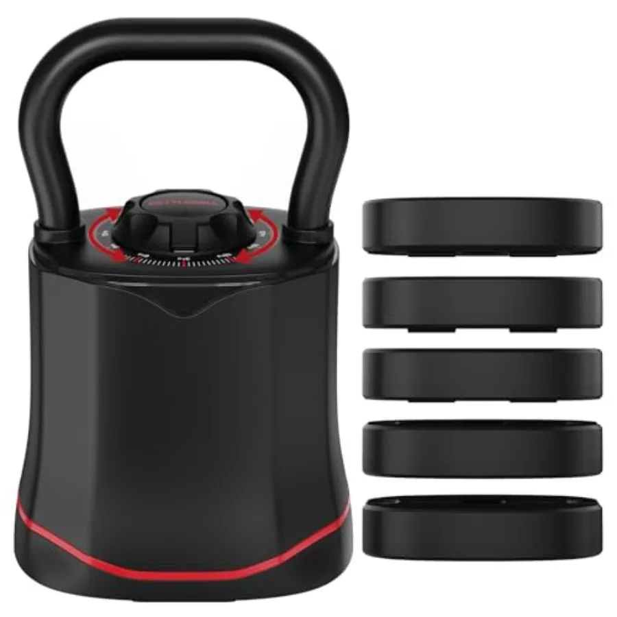 Home Gym Kettlebells - Kettlebell réglable 6-en-1 pour la maison,
