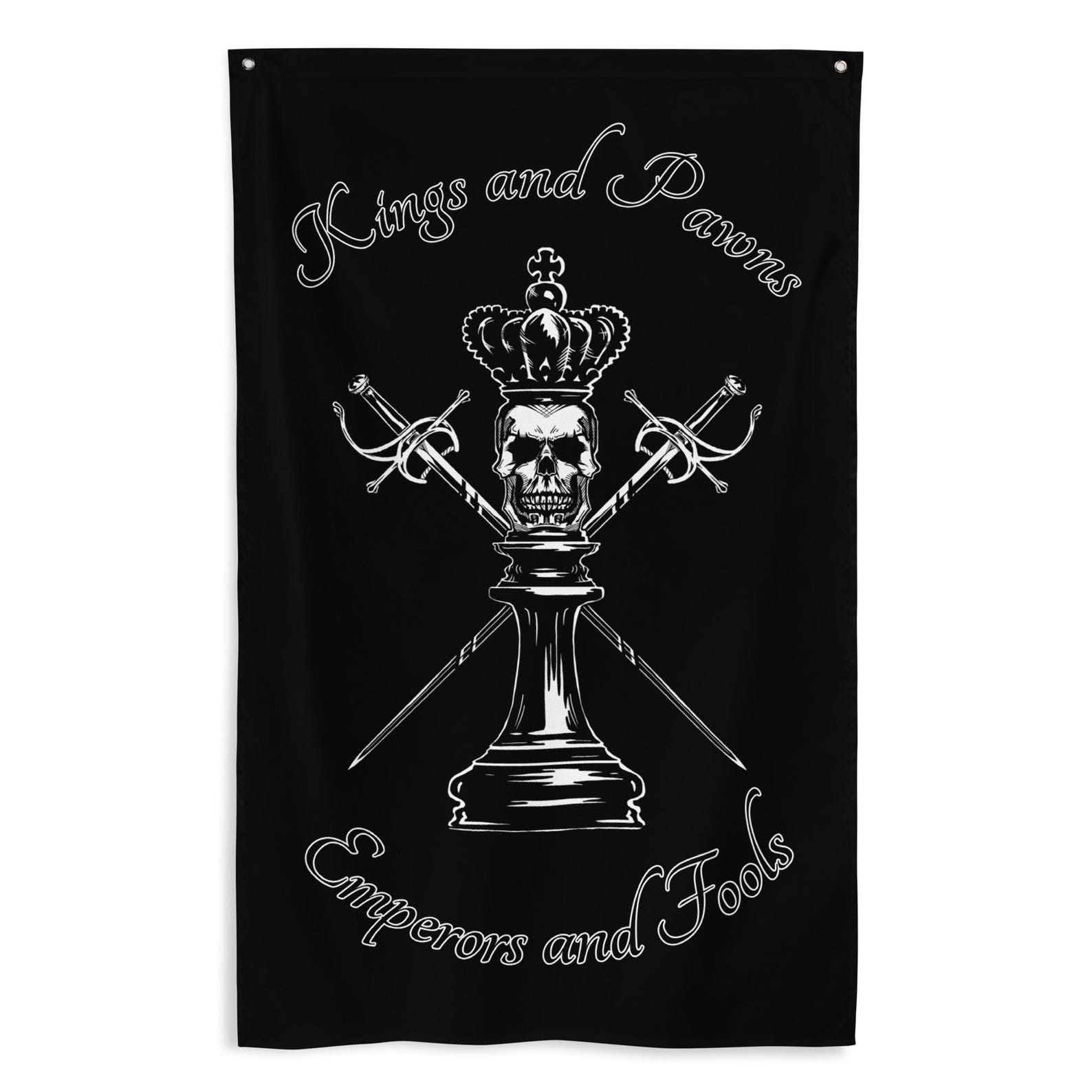 Home Gym In Garage - Drapeau de gym Kings and Pawns,