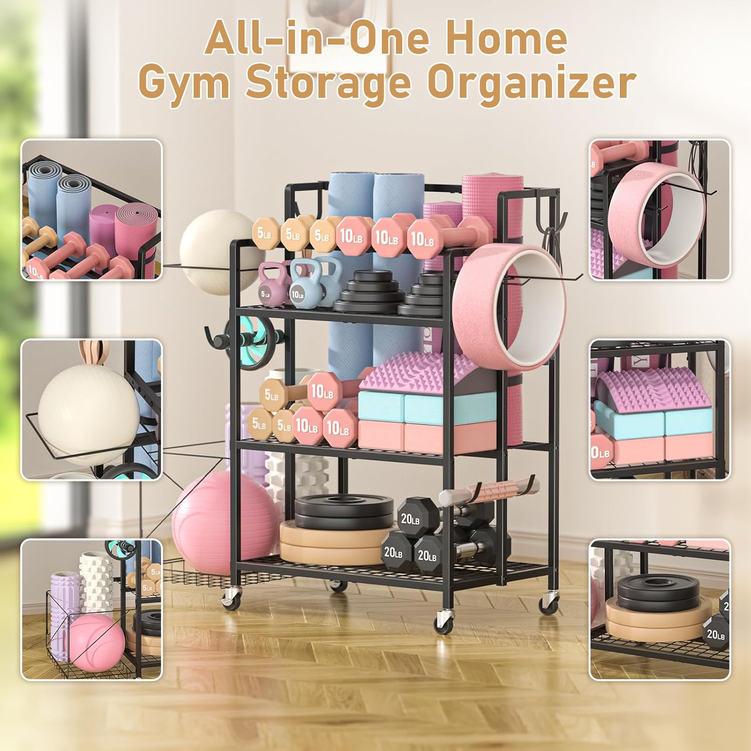 Rangement pour salle de sport  - Home Gym Kettlebells avis et prix