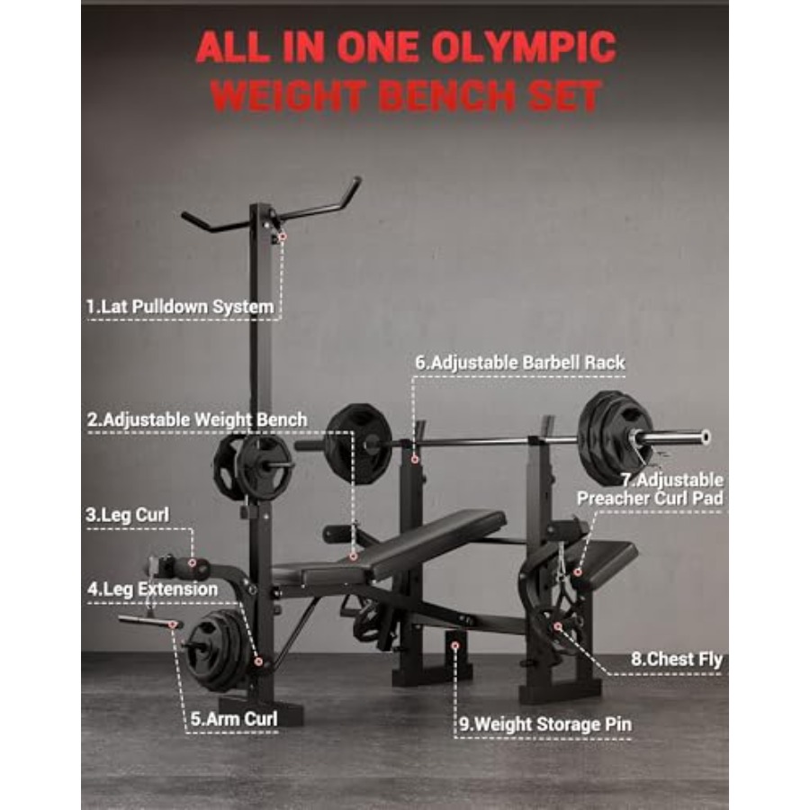 Banc de musculation pliable 8- - Preacher Curl Pad avis et prix