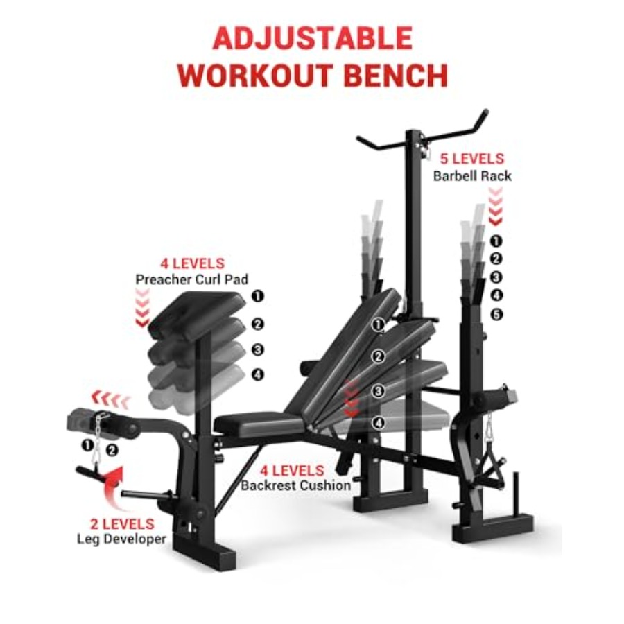 Banc de musculation pliable 8- - Preacher Curl Pad avis et prix