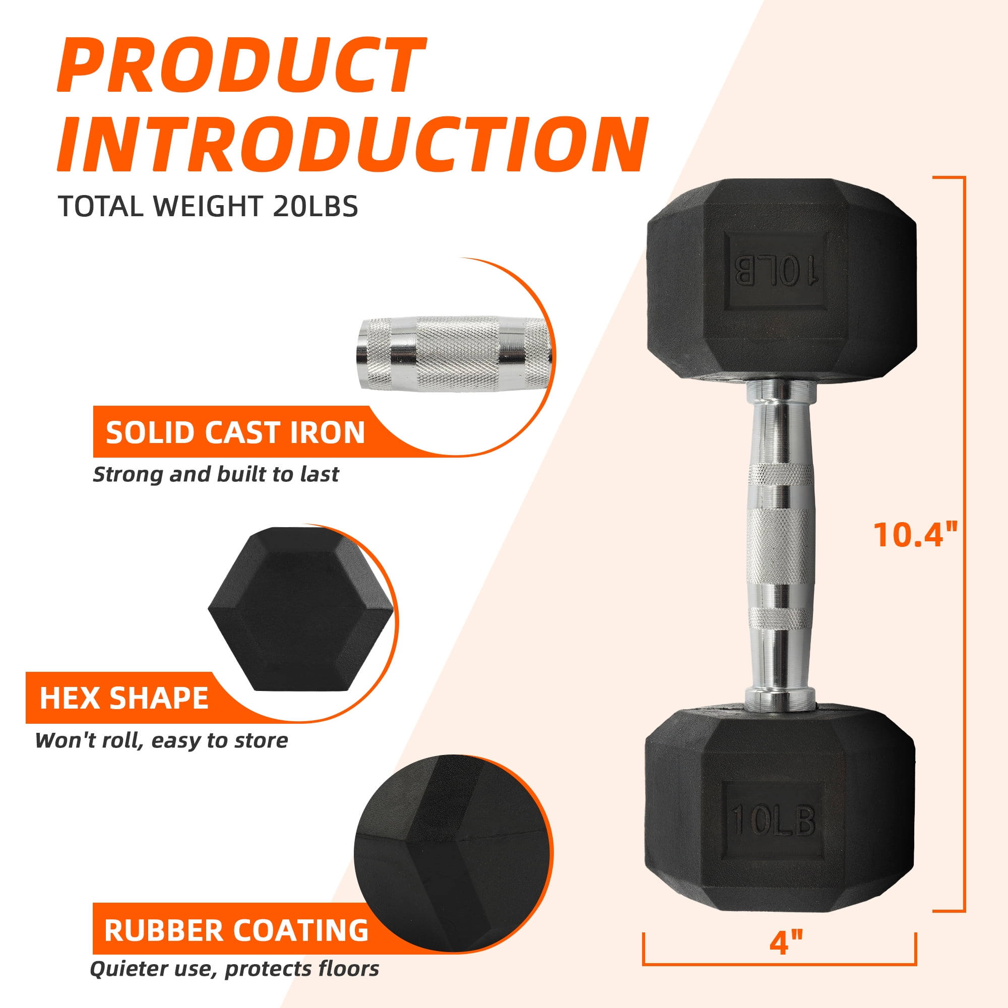 Haltères hexagonaux recouverts - Home Gym Training Program avis et prix