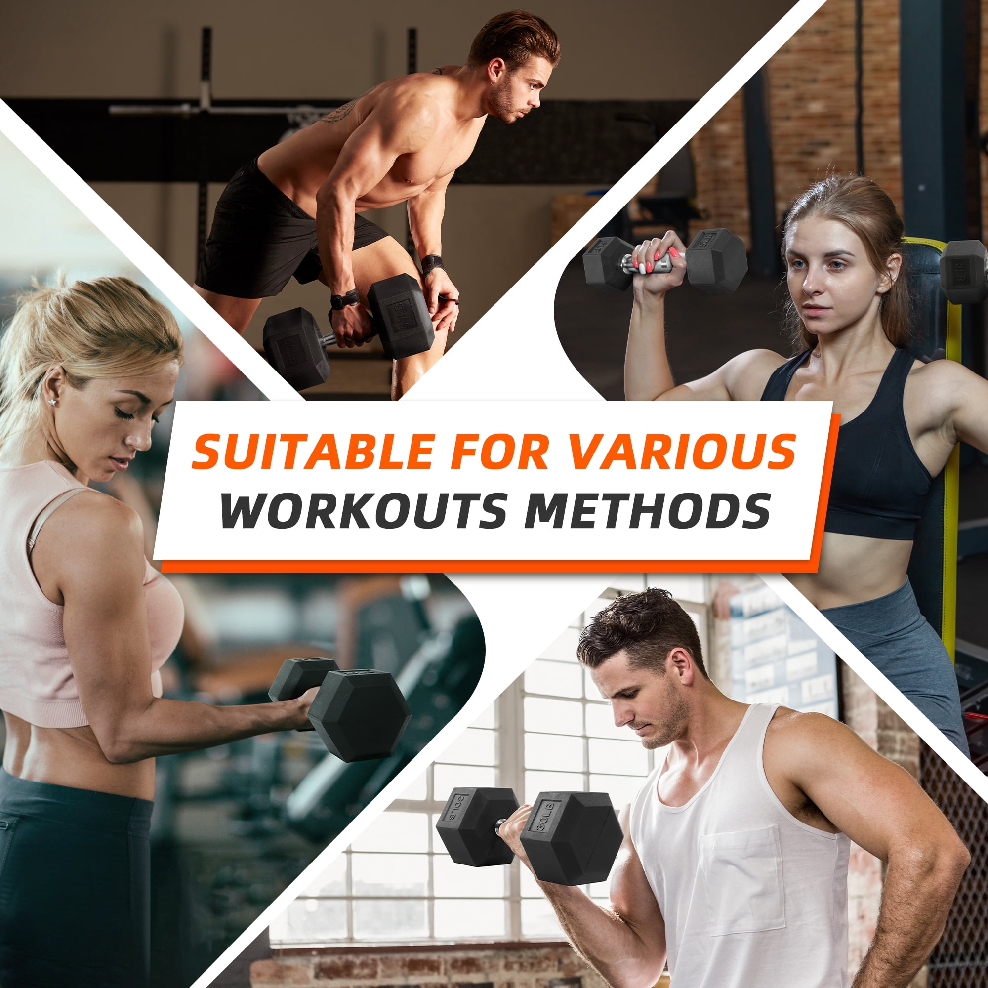 Haltères hexagonaux recouverts - Home Gym Training Program avis et prix