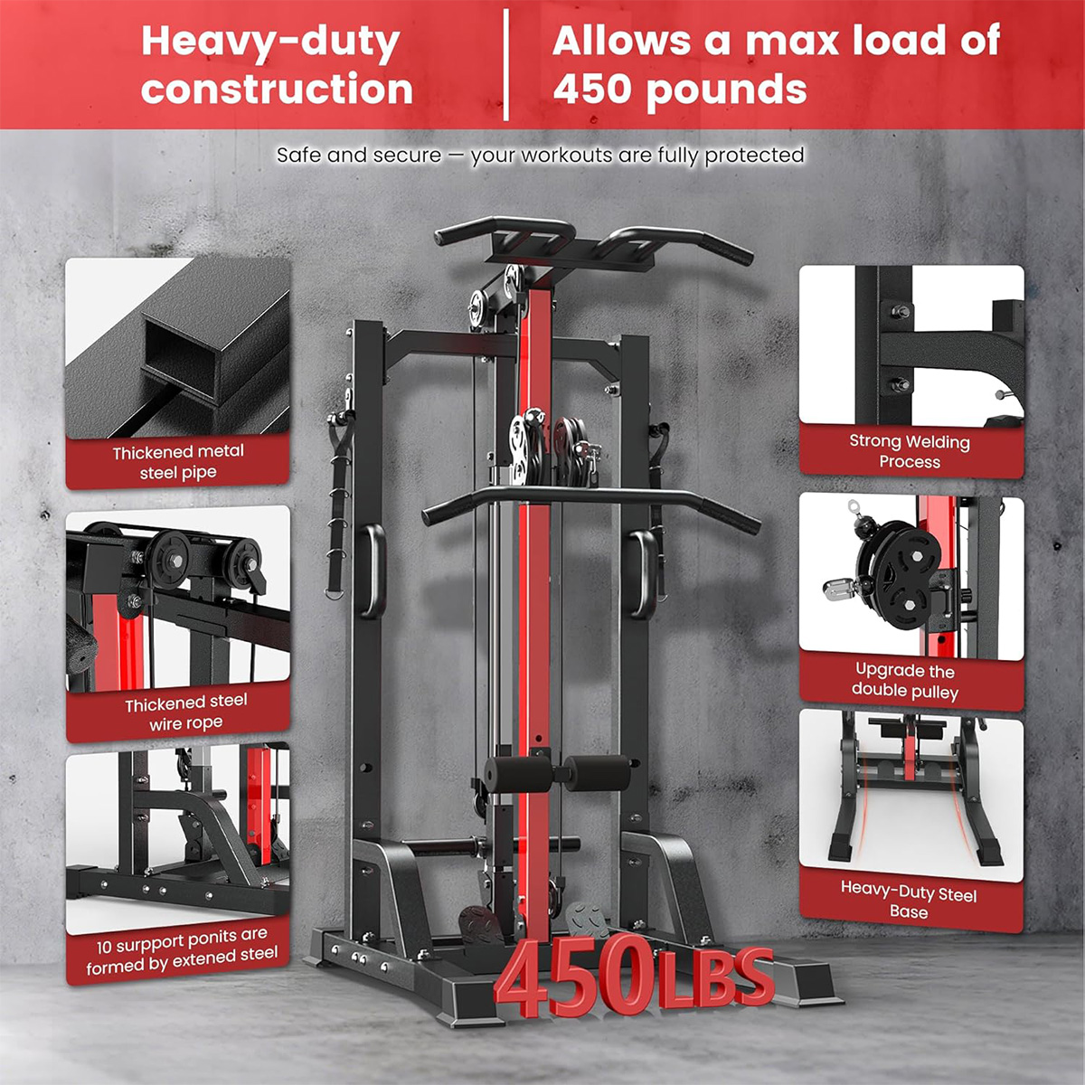 Machine de musculation Pooboo  - Home Gym Leg Machine avis et prix