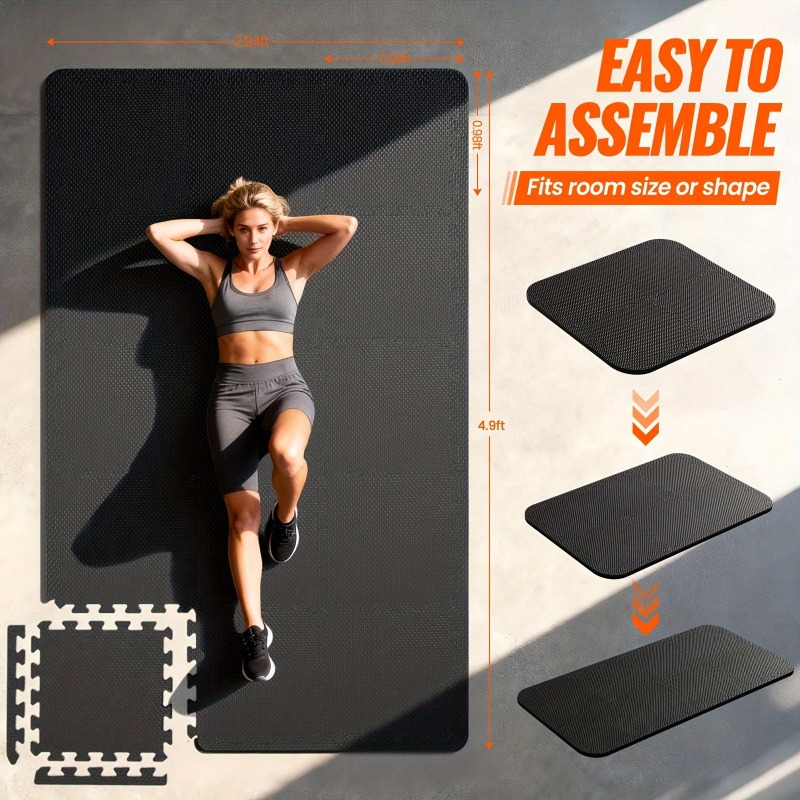Tapis de yoga 48 pièces en mou - Home Gym In Garage avis et prix