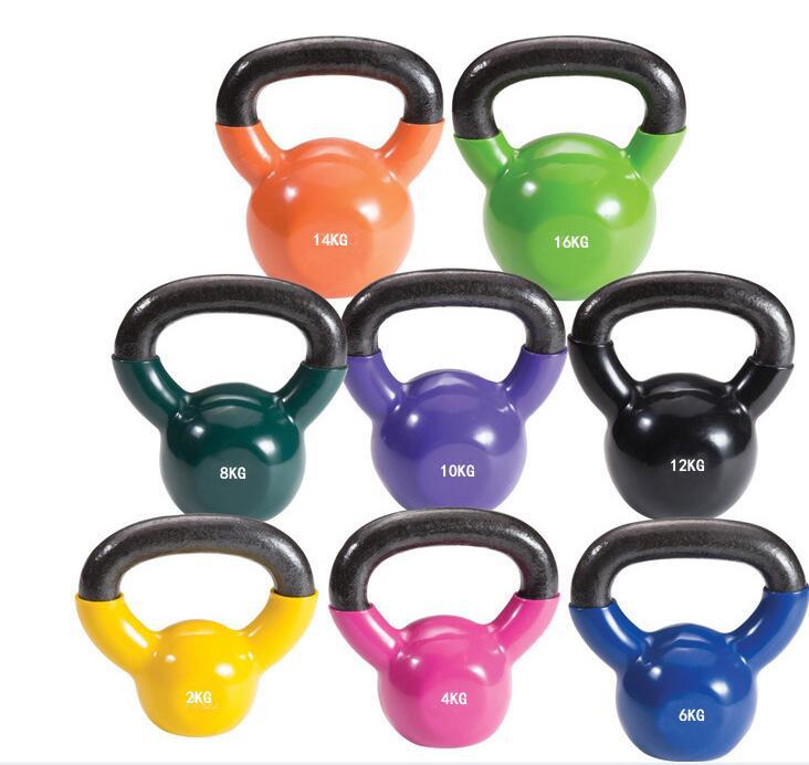 Kettlebell en vinyle avec poig - Home Gym Kettlebells avis et prix