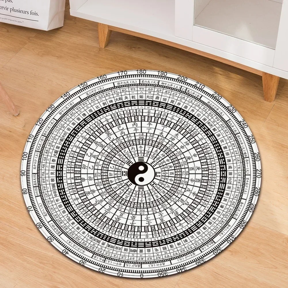 Yin Yang Taiji tapis rond fleu - Home Gym On Carpet avis et prix
