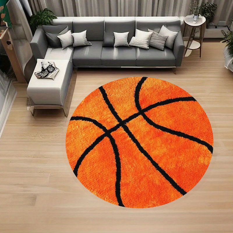 Tapis rond à motif de basket-b - Home Gym On Carpet avis et prix