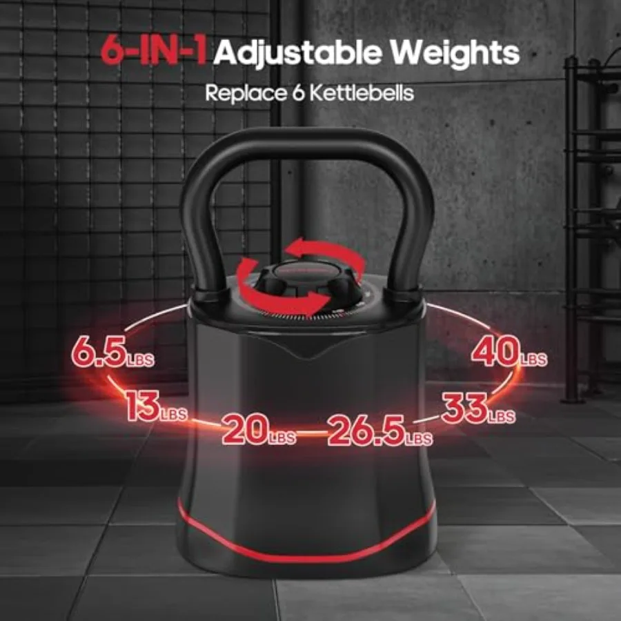 Kettlebell réglable 6-en-1 pou - Home Gym Kettlebells avis et prix