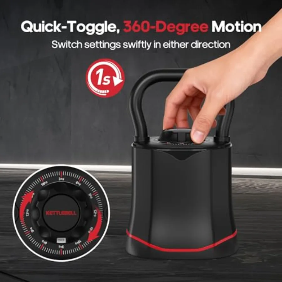 Kettlebell réglable 6-en-1 pou - Home Gym Kettlebells avis et prix